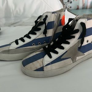 Stripe golden goose size 4 big kids